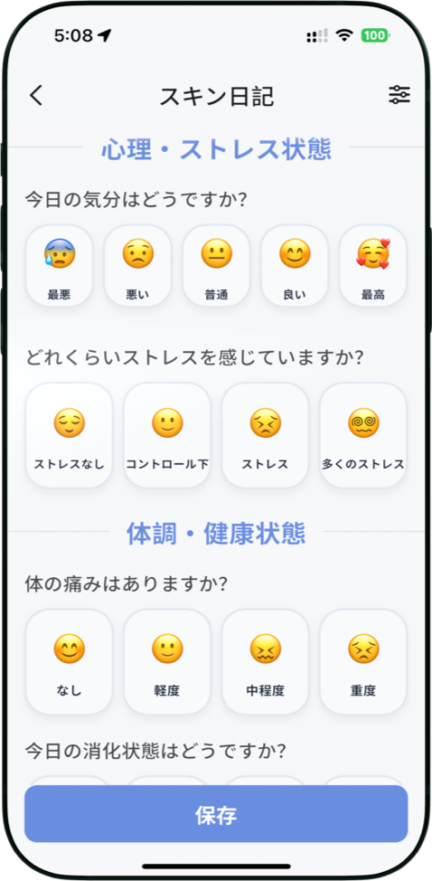 気分やストレスが肌に与える影響を発見