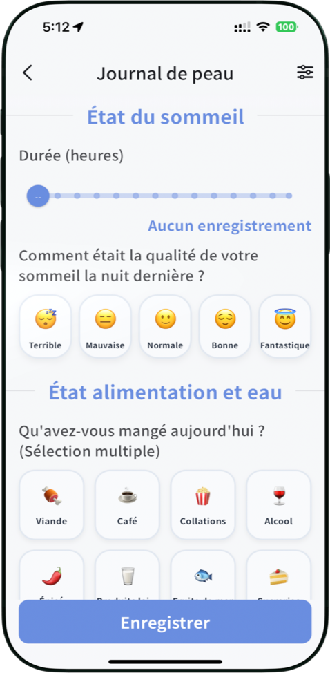 Analyse de la relation entre la qualité du sommeil et la santé de la peau