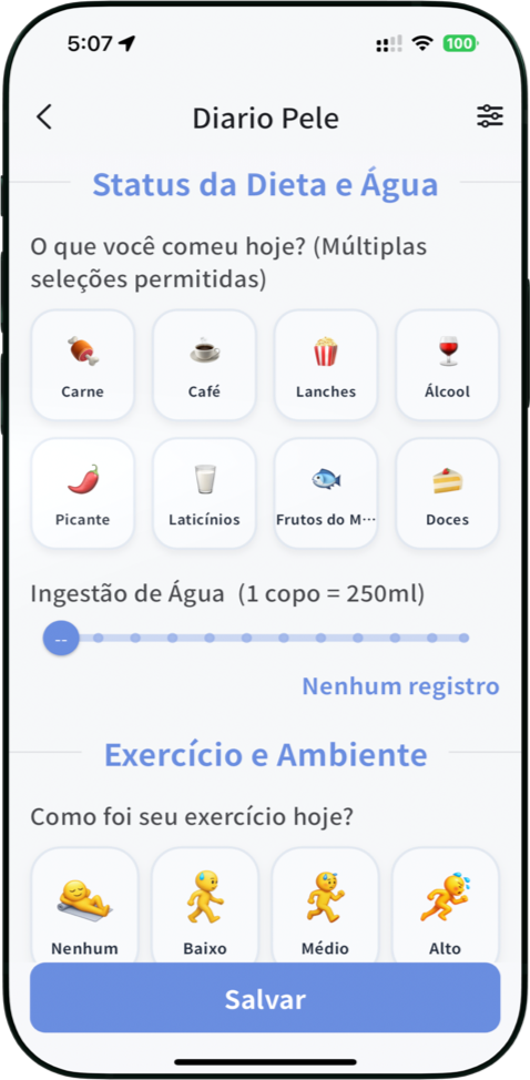A dieta afeta diretamente o metabolismo e a pele