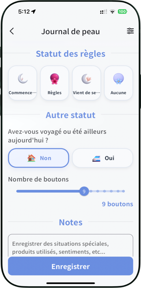 Identifier les changements cycliques de la peau